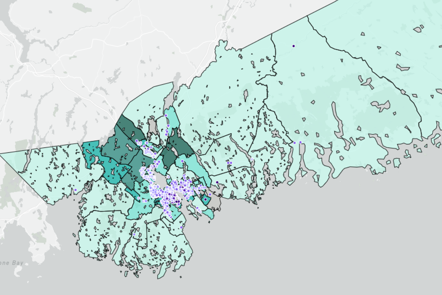 Halifax data map image